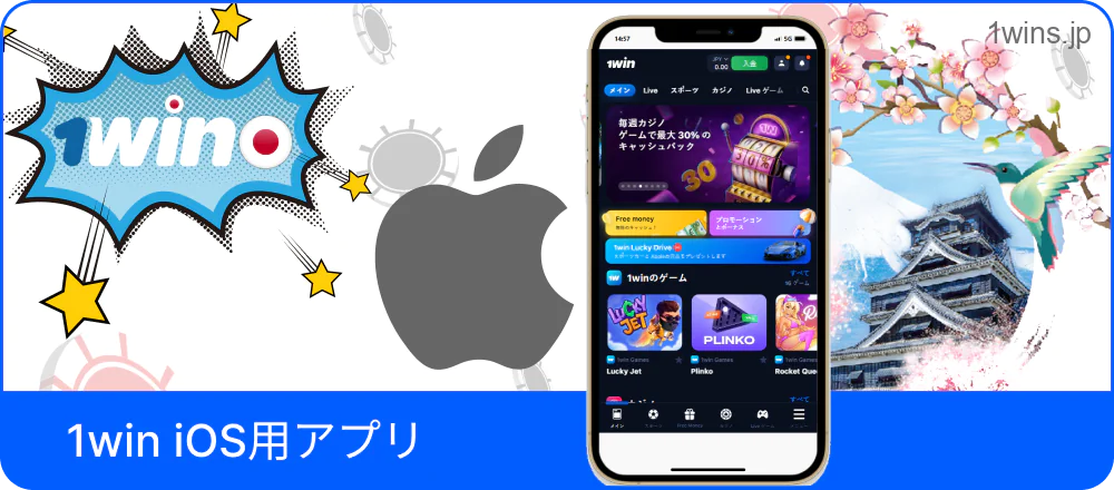iPhoneで1Winを使う方法